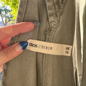 Sage green coveralls